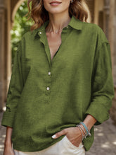 Loose long-sleeved casual shirt